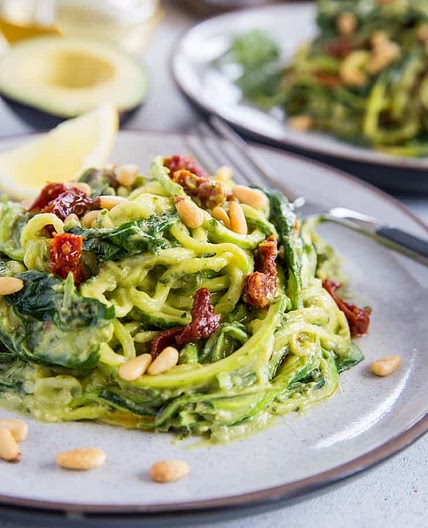 Avocado Pesto Zoodles