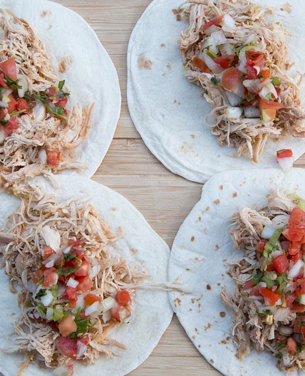 Instant Pot Baja Shredded Chicken Tacos