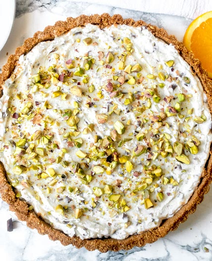Cannoli Pie - No Bake Recipe with Creamy Ricotta Filling