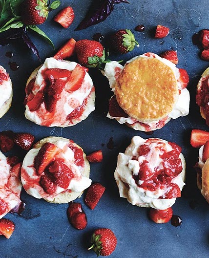 Strawberry-Basil Shortcakes