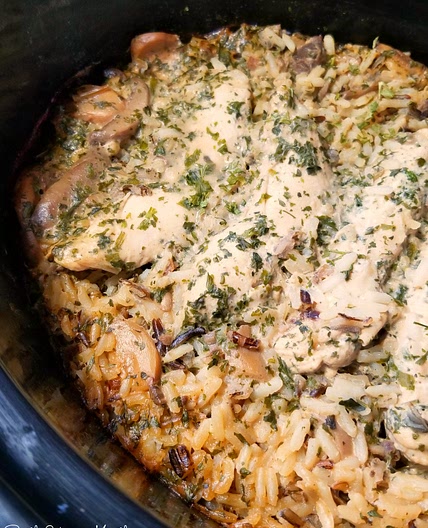 Slow Cooker Chicken & Wild Rice Casserole
