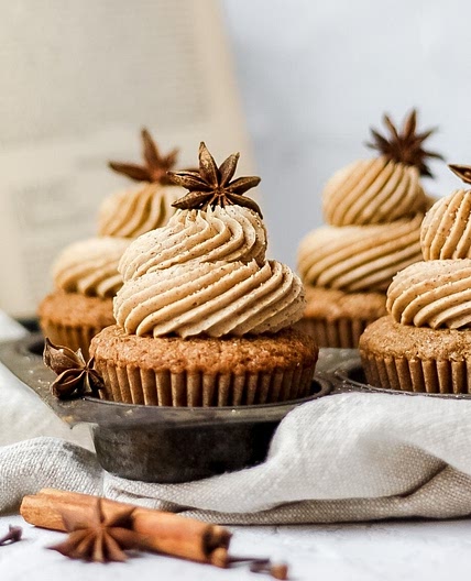 Brown Butter Dirty Chai Cupcakes