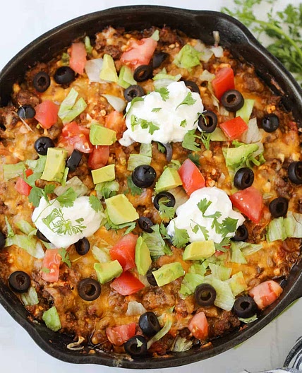 Taco Casserole (Keto, GF)