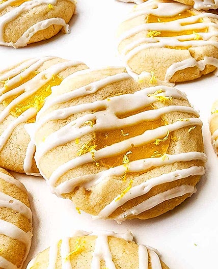 Lemon Curd Thumbprint Cookies