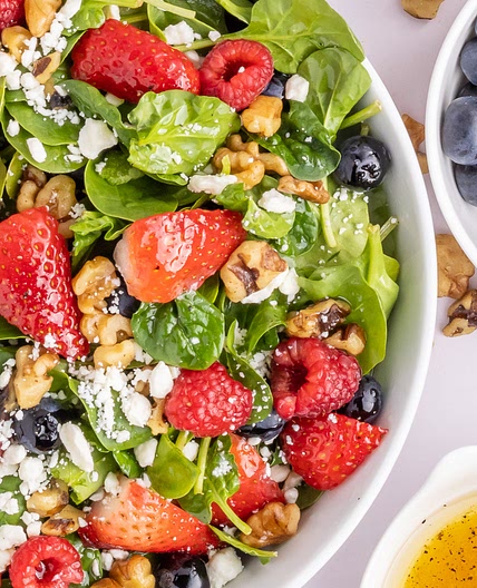 Strawberry & Spinach Salad