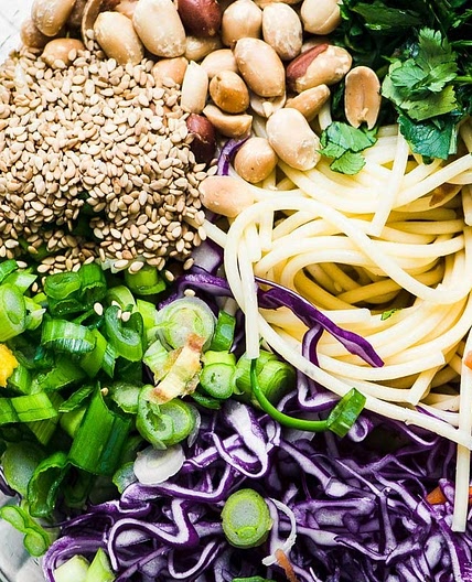 Spicy Thai Spaghetti Salad