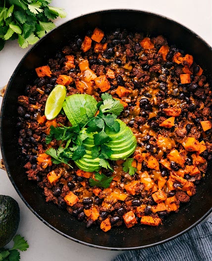 Ground Turkey Sweet Potato Skillet