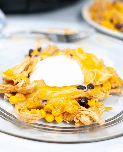 Slow Cooker Mexican Chicken Lasagna