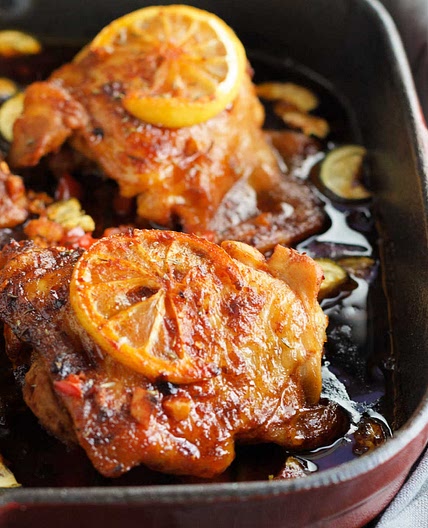One Skillet Keto Portuguese Style Chicken