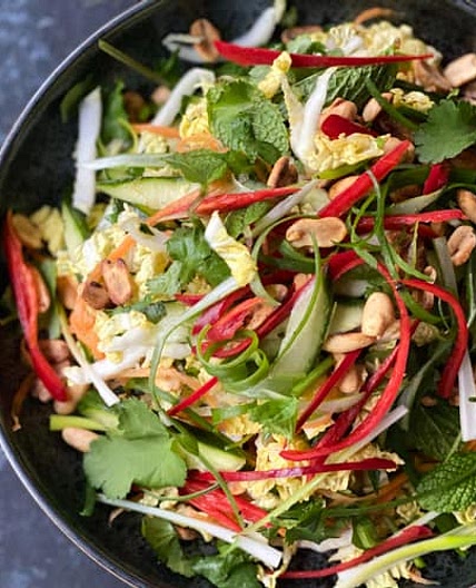 Chinese Cabbage Salad with Tamarind Nam Jim