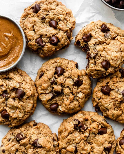 Flourless Peanut Butter Oatmeal Cookies