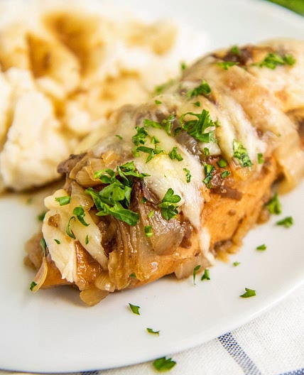 Crockpot French Onion Chicken