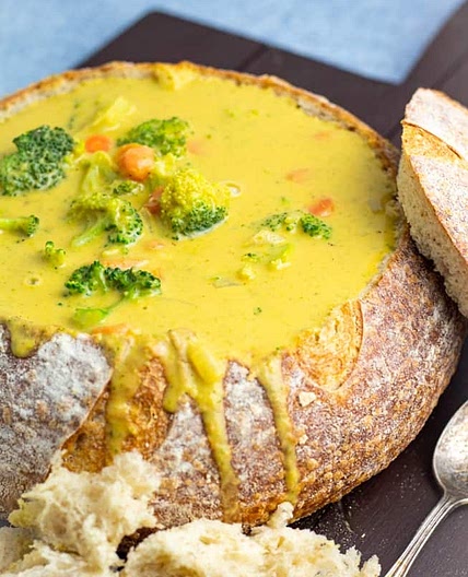 Vegan Broccoli Cheddar Soup