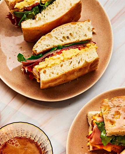 Focaccia Breakfast Sandwiches