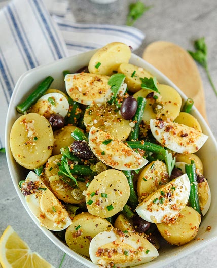 French Potato Salad with Green Beans