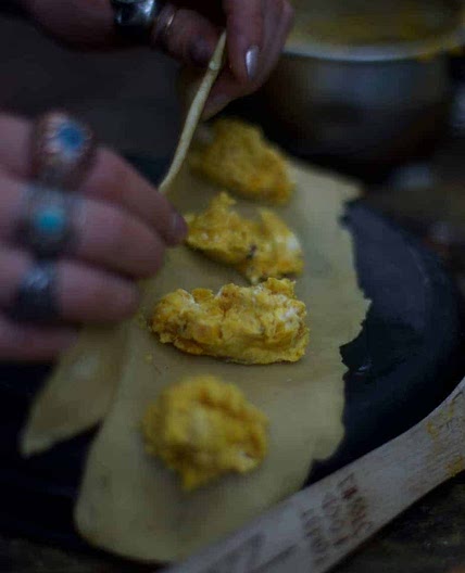 PUMPKIN RAVIOLI WITH SAGE BUTTER