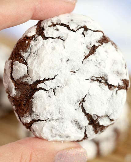 Old Fashioned Chocolate Crinkle Cookies
