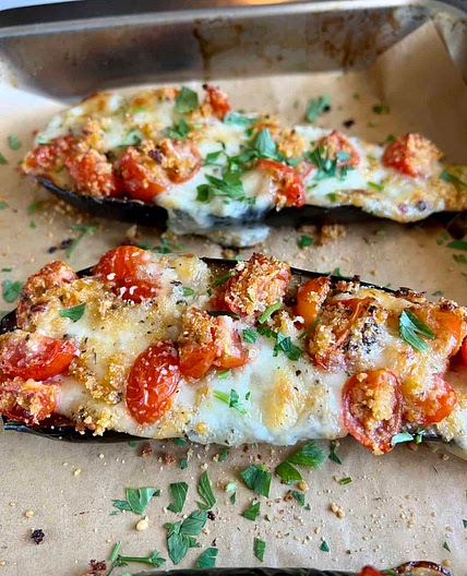 Low Carb Eggplant Bruschetta