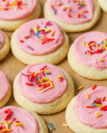 Soft Frosted Sugar Cookies