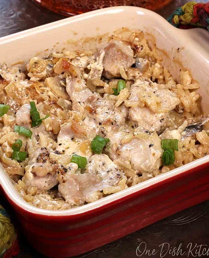 Chicken and Rice Casserole For One