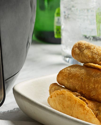 Air-Fryer Taquitos with Cauliflower and Black Beans