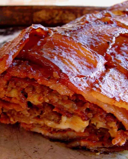 Bacon Wrapped Stuffed Sausage Fatty - Bacon Explosion