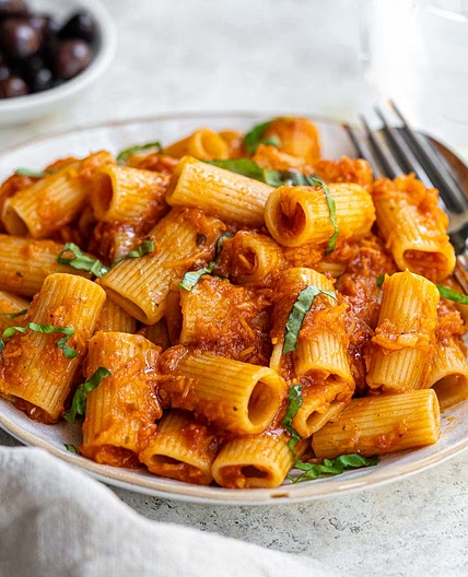 Sweet Potato and Tomato Pasta