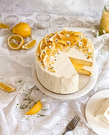 Dairy-Free Lemon Cake (Doctored Mix)