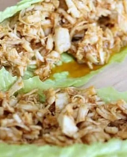 Keto Pulled Chicken Wraps