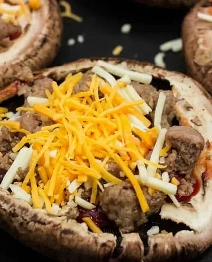 Keto Portobello Mushroom Crust Pizza