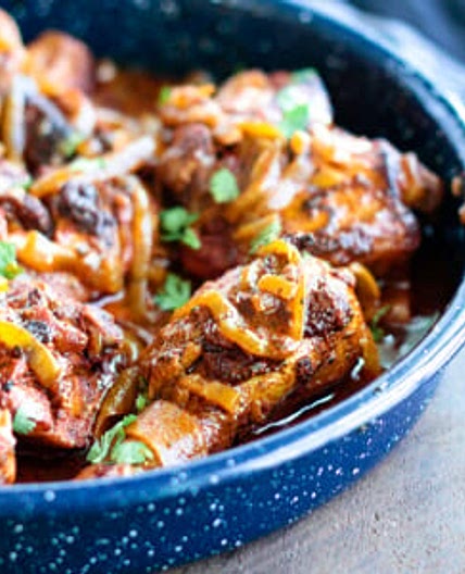 Belizean Stewed Chicken in the Instant Pot - Low Carb