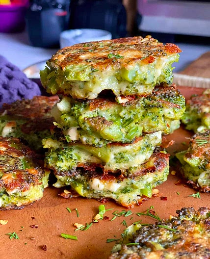 Broccoli Feta Fritters