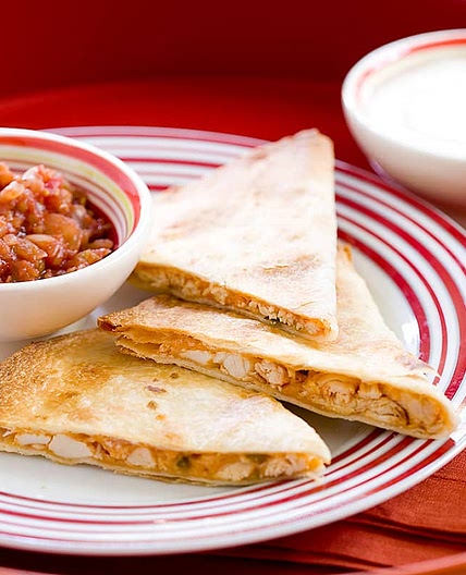 Chicken and Cheese Quesadillas