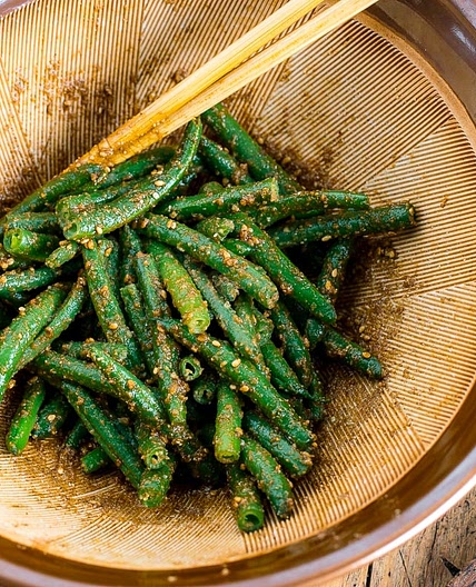 Green Bean Gomaae (Sesame Dressing)