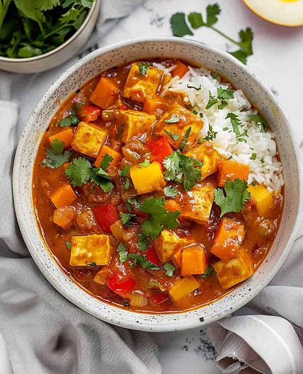 Vegan Tofu Jalfrezi
