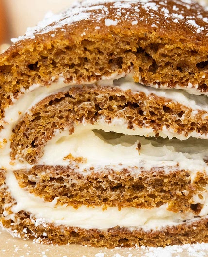 25-Minute Pumpkin Roll with Cream Cheese Filling