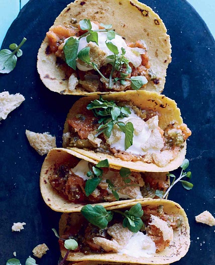 Salsa Verde Chicharrón Tacos