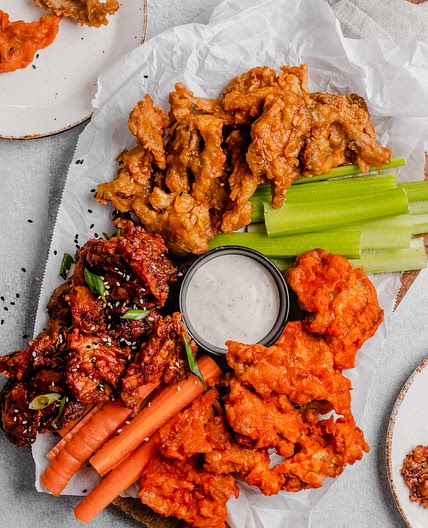 Maple Mustard Vegan Wings