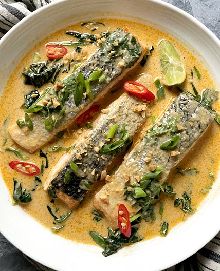 Salmon Coconut Curry