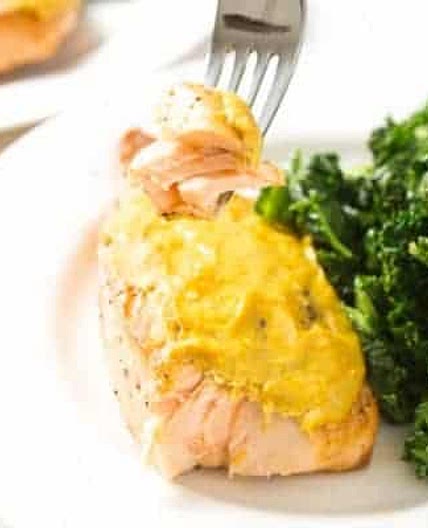 Orange Mustard Salmon (4 ingredients)