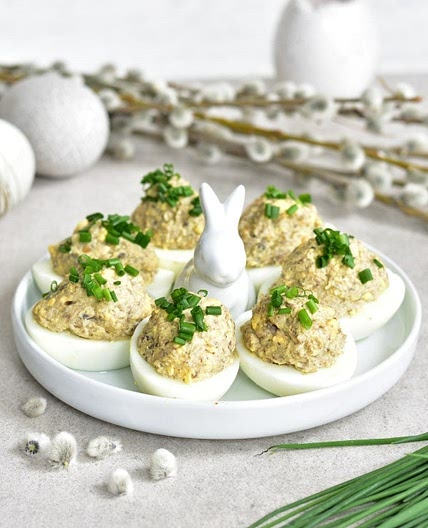 Mushroom Deviled Eggs