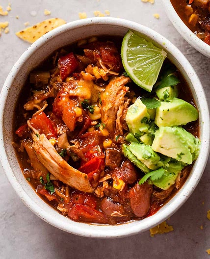 Easy Chicken Chilli with Beans and Peppers