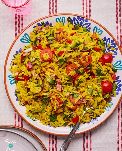 Orzo Primavera Pasta Salad | Slimming & Weight Watchers Friendly