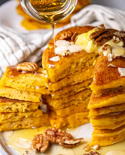 Vegan Pumpkin Pancakes