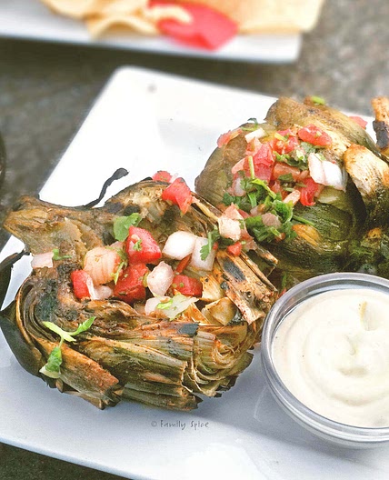 Chile Lime Grilled Artichokes