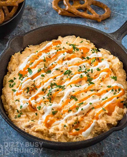 Healthy Buffalo Chicken Dip