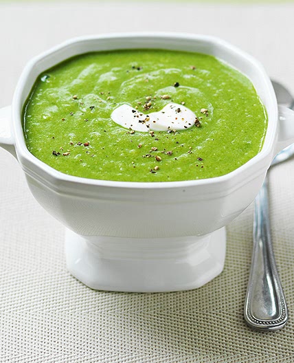 Spinach and rice soup