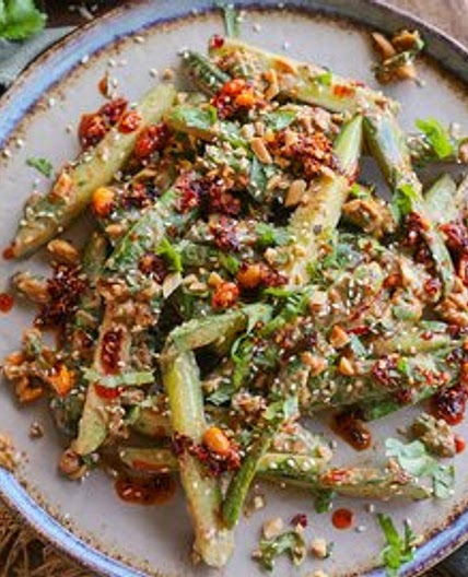 Peanut & Chili Oil Cucumber Salad