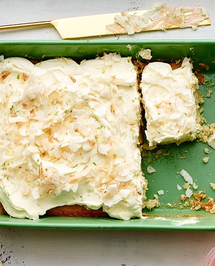 Coconut–Key Lime Sheet Cake