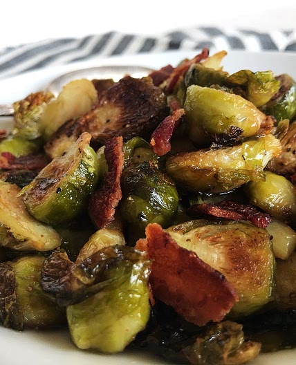 Caramelized Brussels Sprouts with Bacon